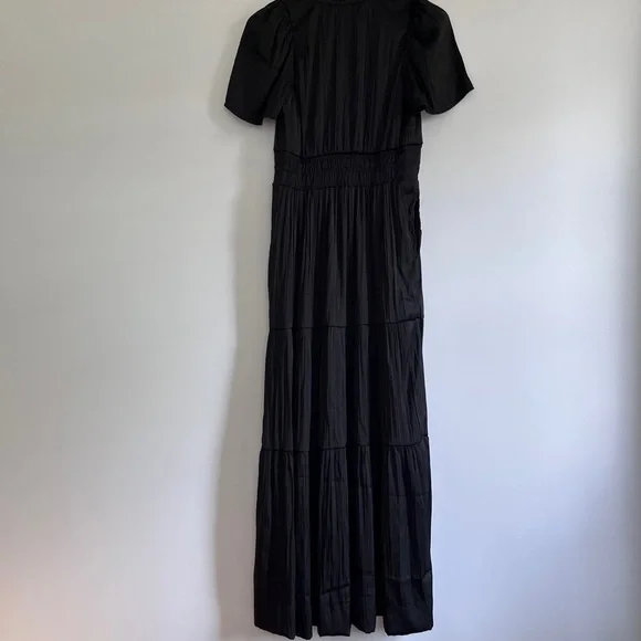 NWT Anthropologie The Somerset Silky Maxi Dress in Black size S - Picture 16 of 16